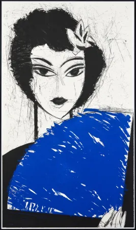 Aguafuerte Y Aguatinta Valdés - Femme