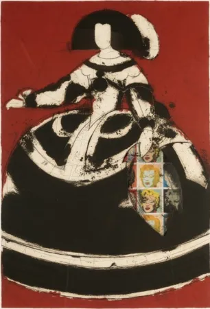 Aguafuerte Valdés - Reina Mariana