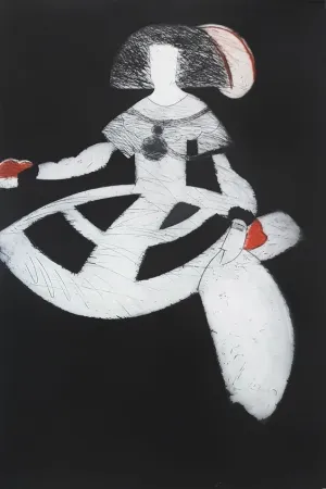 Aguafuerte Valdés - Reina Mariana III