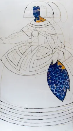 Aguafuerte Valdés - Reina Mariana VIII