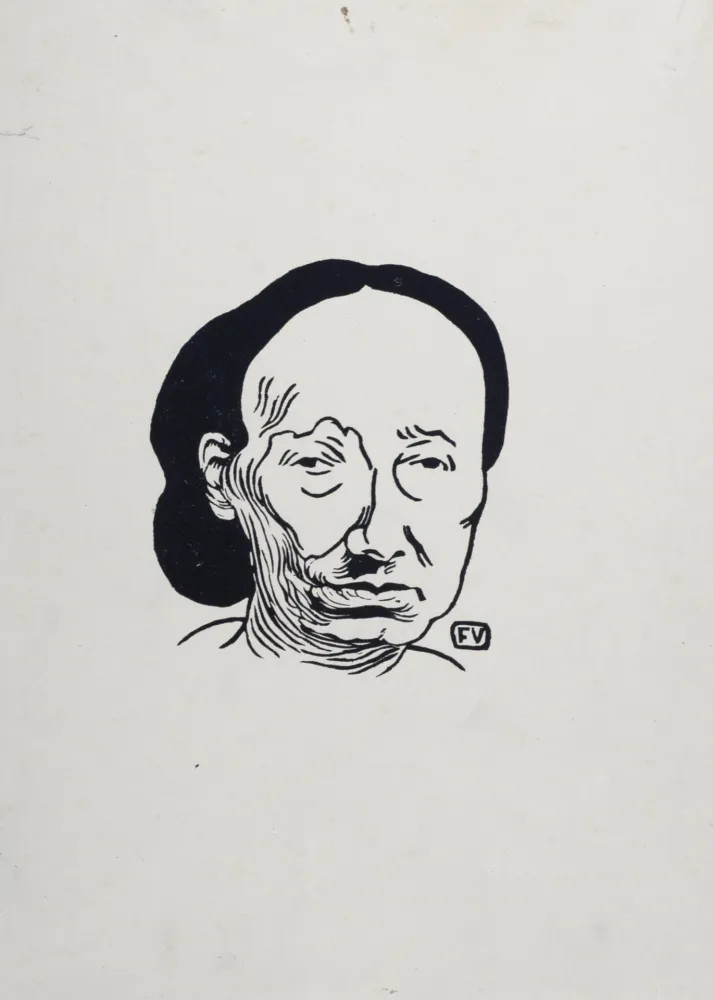Litografía Vallotton - Louise Michel, 1894