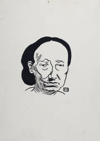 Litografía Vallotton - Louise Michel, 1894