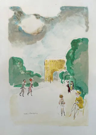 Litografía Van Dongen - 'Arc de Triomphe'