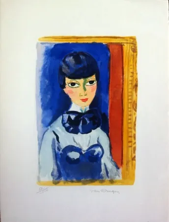 Litografía Van Dongen - CLAUDINE