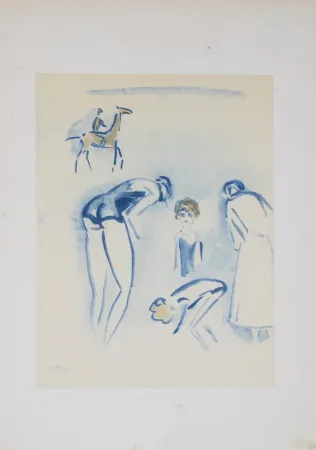 Litografía Van Dongen - Deauville, 1925 - Scarce!