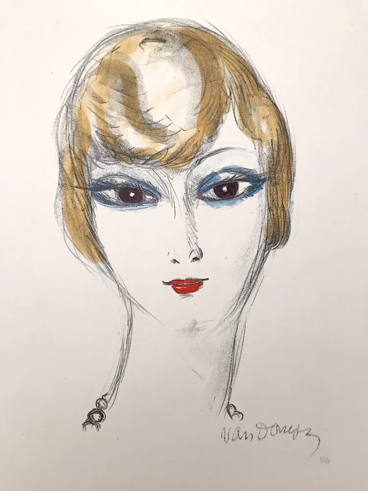 Litografía Van Dongen - Girl with blond hair