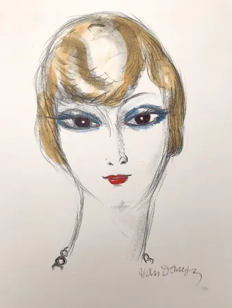 Litografía Van Dongen - Girl with blond hair