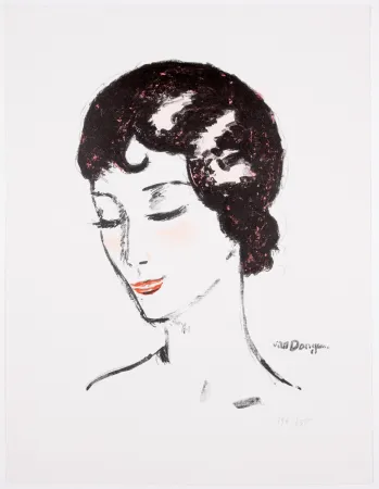Litografía Van Dongen - Girl with lowered eyes