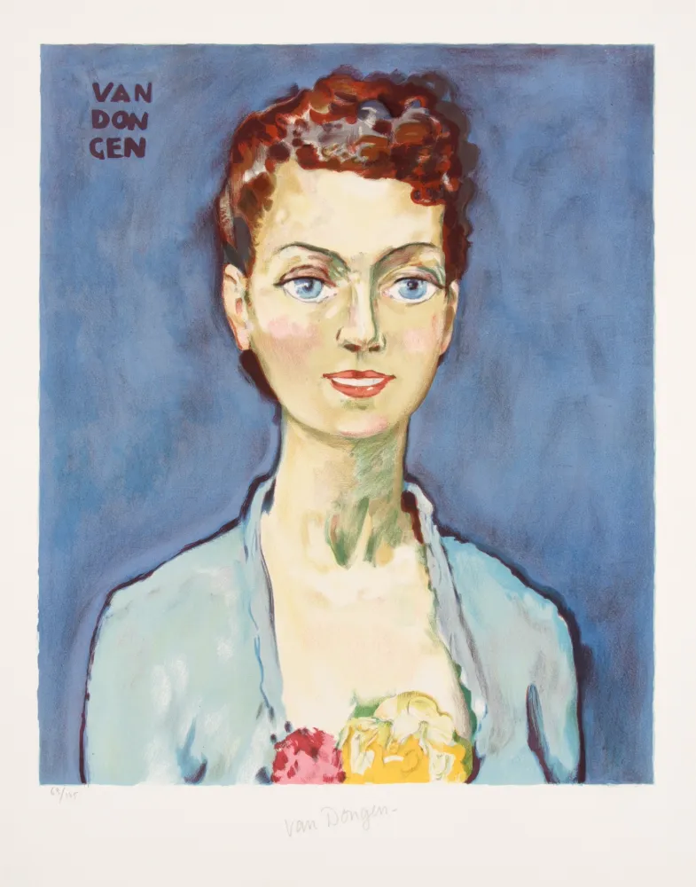 Litografía Van Dongen - Hommage a Marie Claire