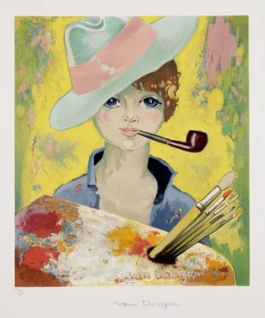 Litografía Van Dongen - Jean Marie avec Pipe