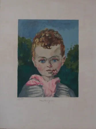 Litografía Van Dongen - Jean-Marie, la fleur aux lèvres