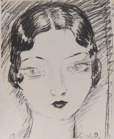 Litografía Van Dongen - Jeune fille aux grands yeux