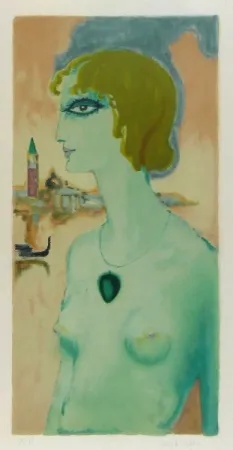 Litografía Van Dongen - La Marchesa Luisa Casati