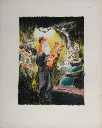 Litografía Van Dongen - La soirée au “Lapin Agile” lorsque Frédé chantait, 1949