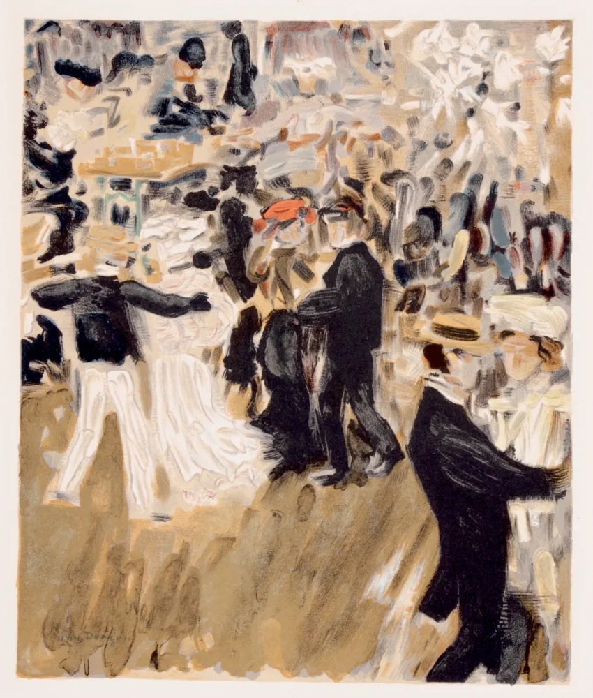 Litografía Van Dongen - La Terasse