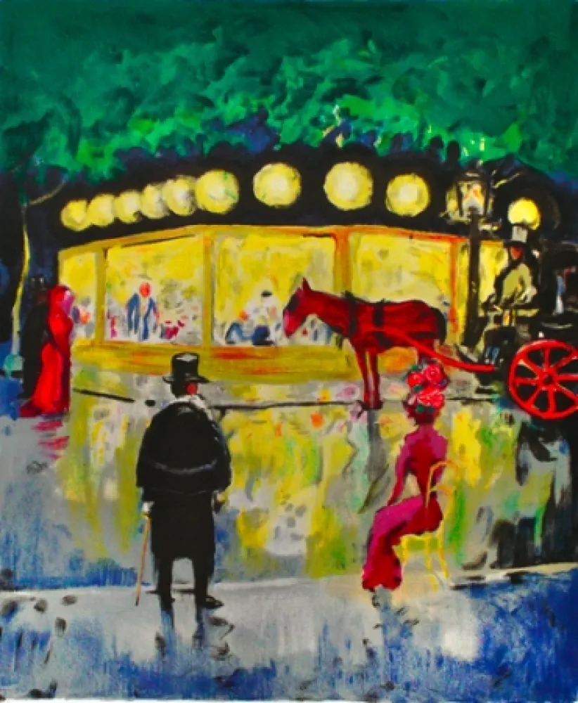 Litografía Van Dongen - Le Carrousel