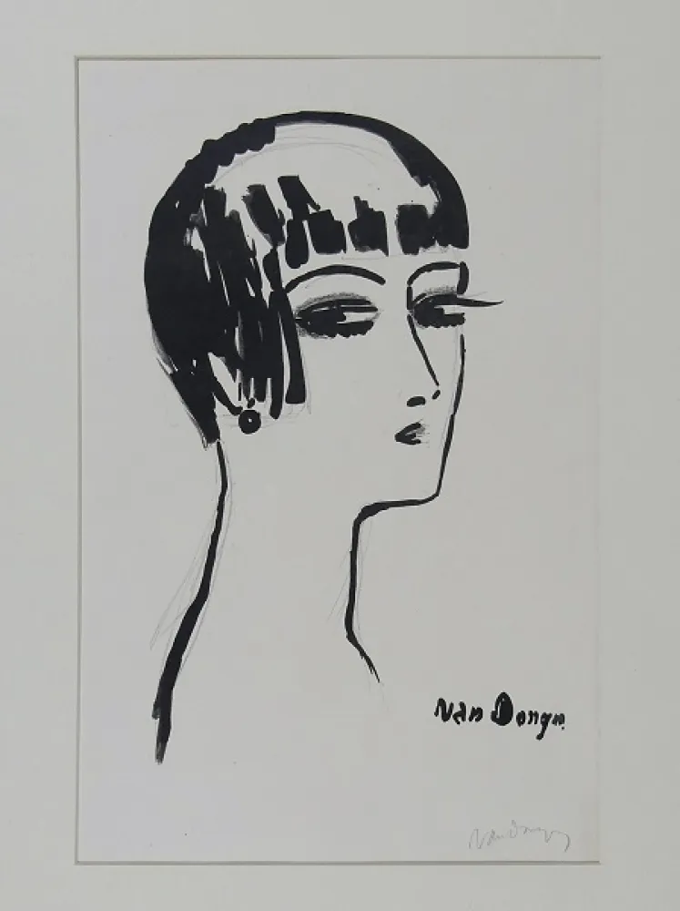 Litografía Van Dongen - Les cheveux Courts