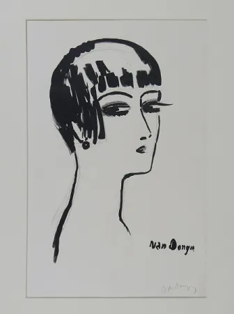Litografía Van Dongen - Les cheveux Courts
