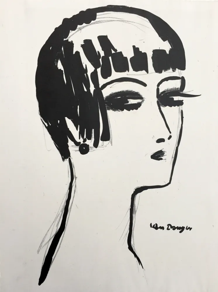 Litografía Van Dongen - Les Cheveux Courts 