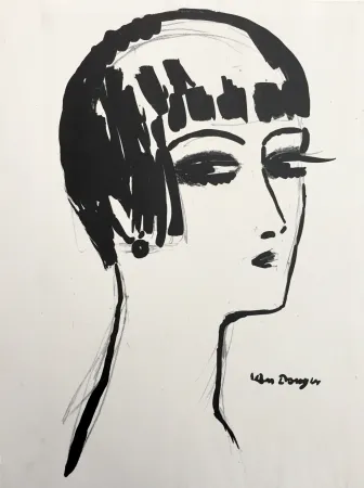 Litografía Van Dongen - Les Cheveux Courts 
