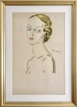Litografía Van Dongen - Mademoiselle Paris