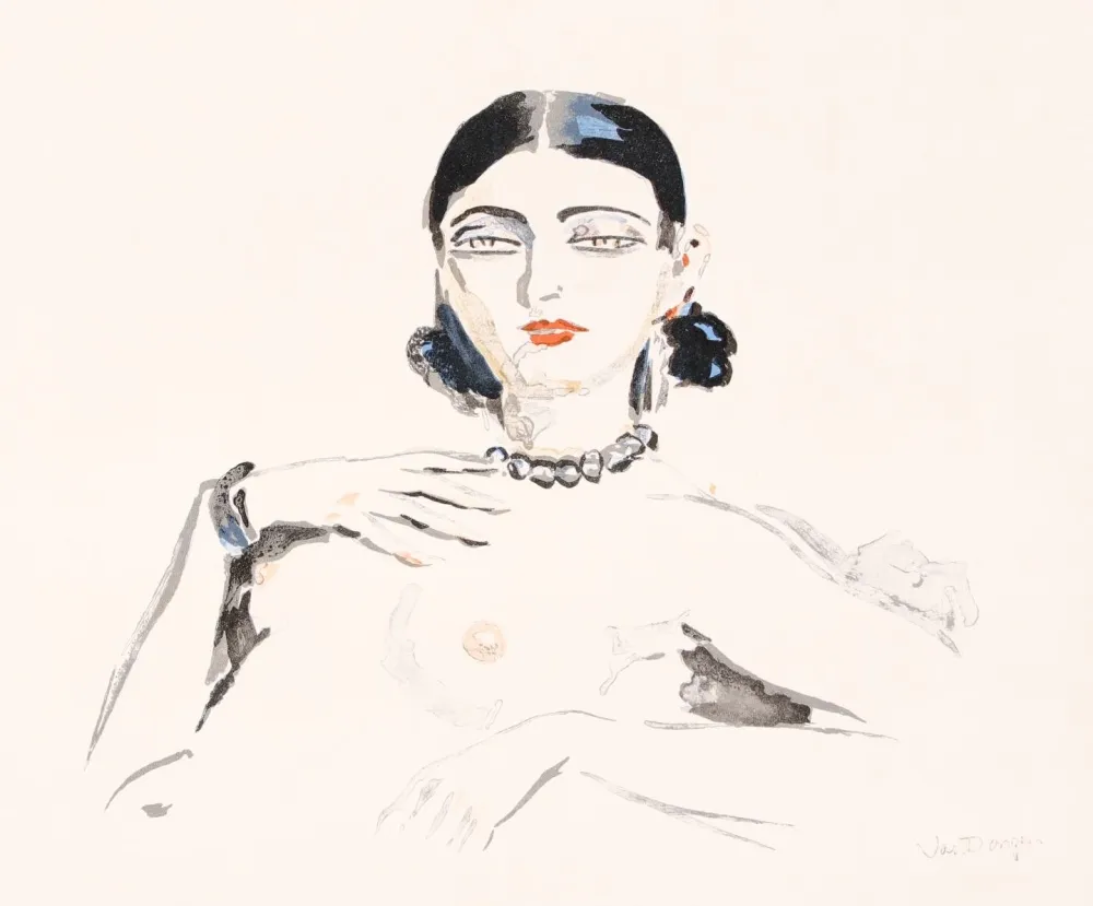 Litografía Van Dongen - Odalisque