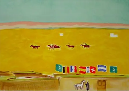 Litografía Van Dongen - Polo in Alexandria