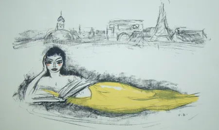 Litografía Van Dongen - Sirène de Paris