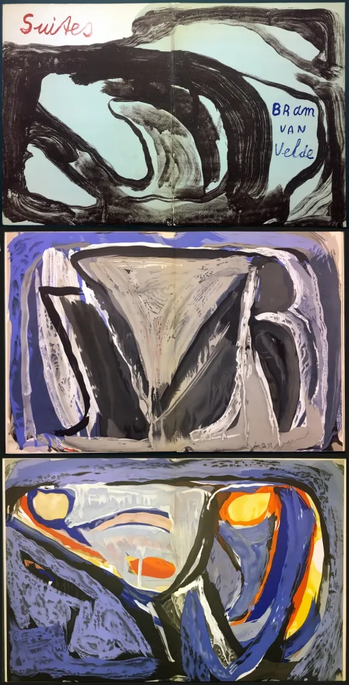 Libro Ilustrado Van Velde - 7 Lithographies pour le Catalogue Galerie Krugier n°1 (1962)