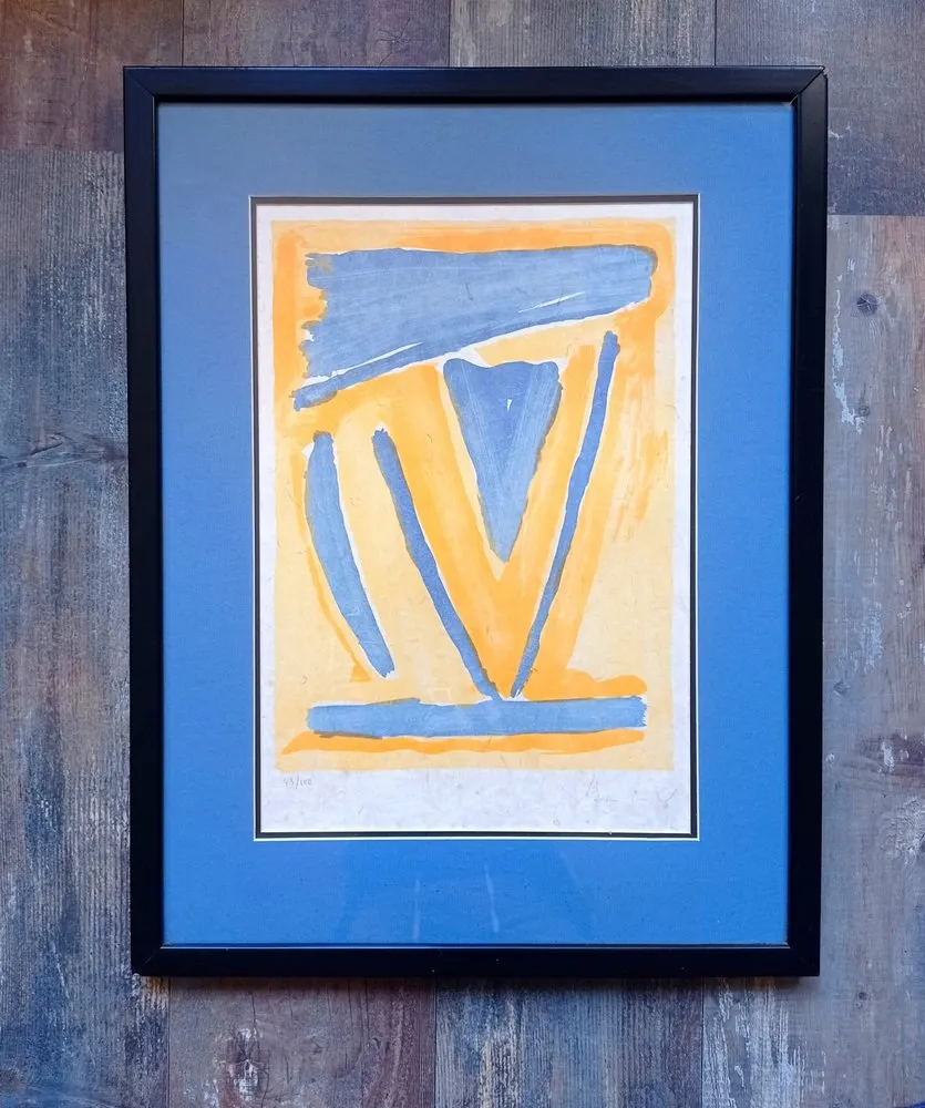 Sin Técnico Van Velde - Bram van Velde - Composition abstraite, lithographie signed sur papier japon