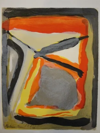 Litografía Van Velde - Celui qui ne peut se servir des mots