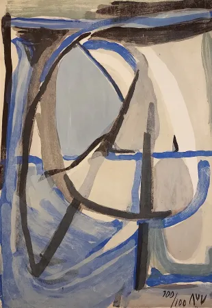 Litografía Van Velde - Clarté