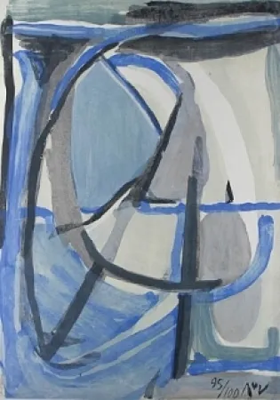 Litografía Van Velde - Clarté