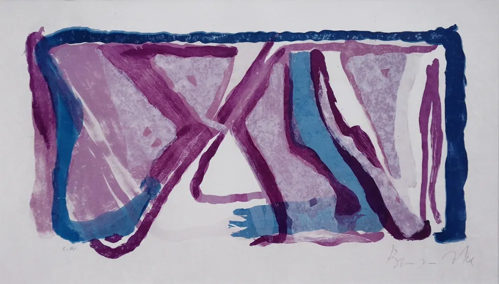 Litografía Van Velde - Composition 170