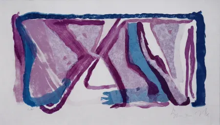 Litografía Van Velde - Composition 170