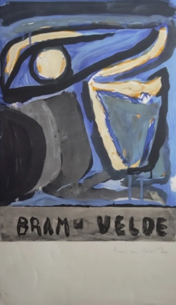 Litografía Van Velde - Composition 1970