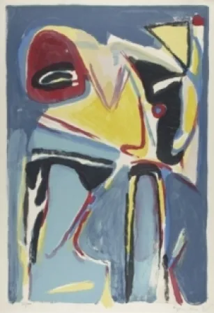 Litografía Van Velde - Composition 279