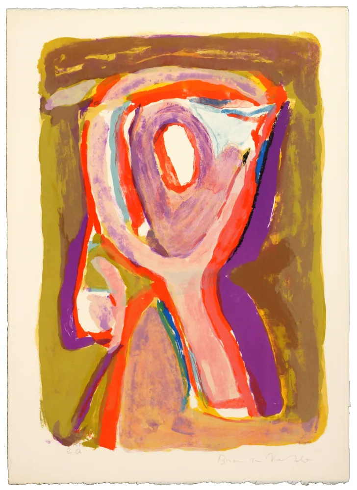 Litografía Van Velde - Crepuscule