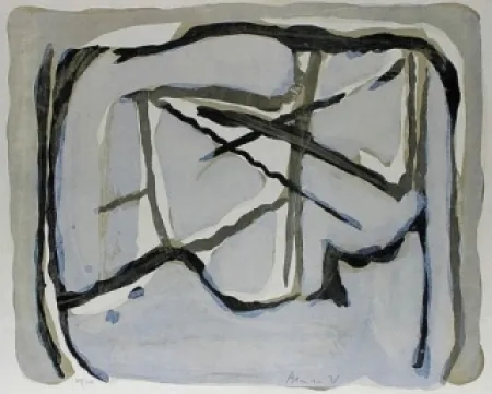 Litografía Van Velde - Dans le filet