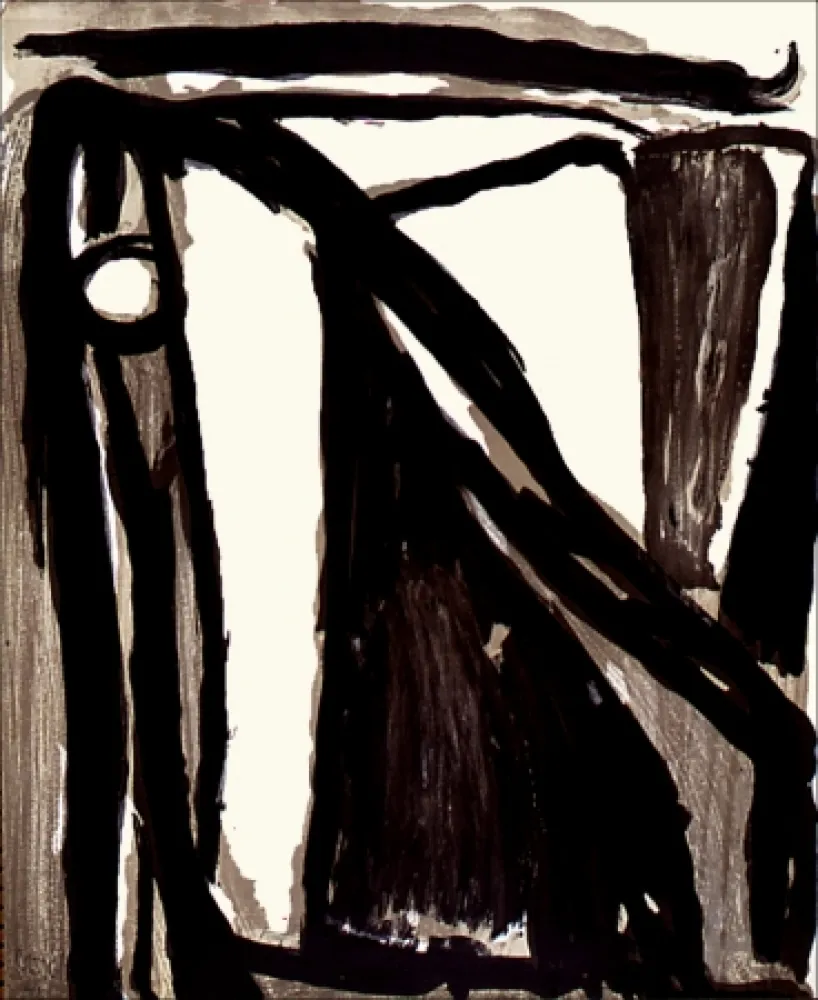 Litografía Van Velde - Décantement