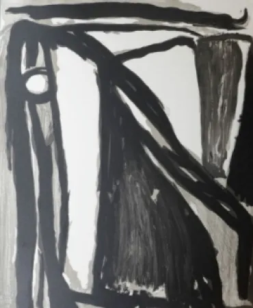 Litografía Van Velde - Décantement