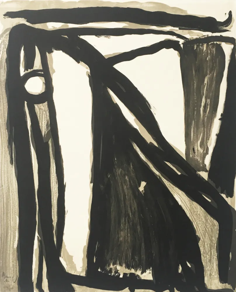 Litografía Van Velde - Decantement