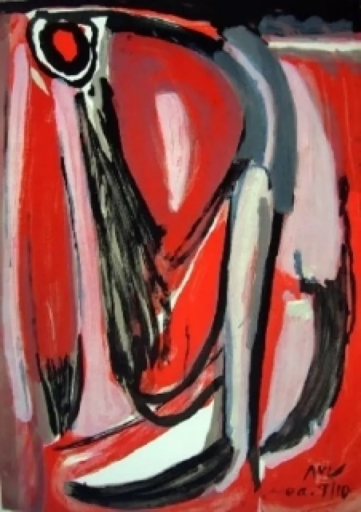 Litografía Van Velde - Eclatement