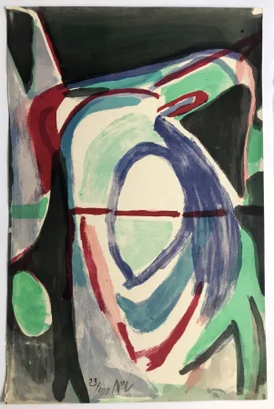 Litografía Van Velde - En Deux