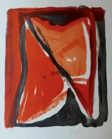 Litografía Van Velde - Fenêtre