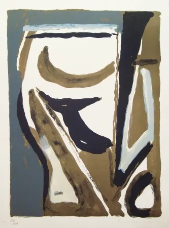 Litografía Van Velde - Grande Composition Verticale