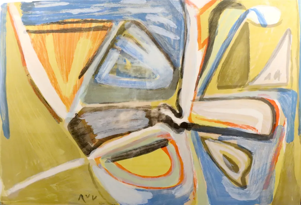 Litografía Van Velde - Le bonheur de Matisse (MP 386)