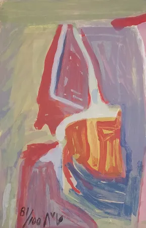 Litografía Van Velde - Libération