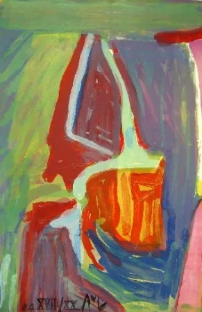 Litografía Van Velde - Libération