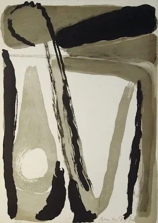 Litografía Van Velde - MP 098 L'unique